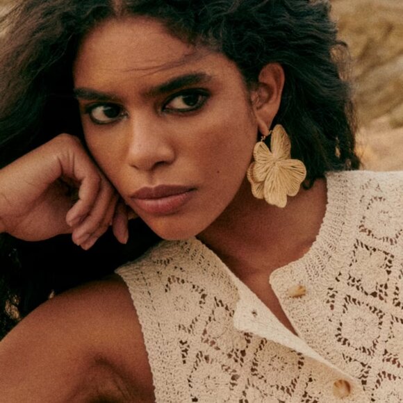 NWT Sezane Ron Top Ecru size S - Picture 4 of 8